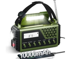 Gemmac avarinis saulės radijas Bluetooth AM/FM/SW su 10 000 mAh maitinimo banku 1199SW