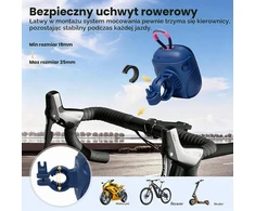 Gemmac Bluetooth dviračio garsiakalbis su vairo laikikliu, IPX7, 5 W, CS23 PLUS