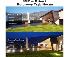 GENBOLT išorinė IP stebėjimo kamera 4K 8 MP PoE/Wi-Fi, spalvotas naktinis matymas, PTZ, GB213V