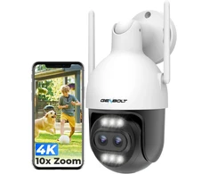 GENBOLT lauko IP kamera su 4K 8 MP vaizdo raiška, Wi-Fi ir PoE, 10X hibridiniu priartinimu, modelis GB202V