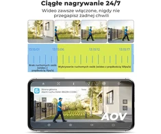 GENBOLT lauko saulės energija maitinama Wi‑Fi PTZ kamera 2K, IP66, GB203EK