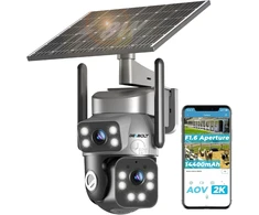 GENBOLT lauko saulės kamera su 4G LTE, 2K, IP66, 14400 mAh baterija, PTZ, modelis GB216E-K-4G