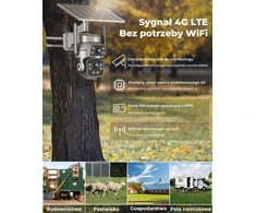 GENBOLT lauko saulės kamera su 4G LTE, 2K, IP66, 14400 mAh baterija, PTZ, modelis GB216E-K-4G