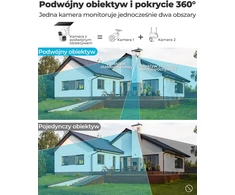 GENBOLT lauko Wi-Fi IP kamera su saulės įkrovimu, 2.5K 8 W 15600 mAh, AI judesio aptikimas, naktinis matymas