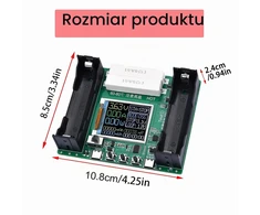 GERUI akumuliatorių talpos ir vidinės varžos testeris 18650 Li-Ion/NiMH USB-C