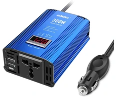GIANDEL automobilinis įtampos keitiklis 300 W 12 V į 230 V PM-300A