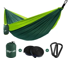 Glymnis ultralengvas nailoninis hamakas 275 x 140 cm, iki 300 kg, NH-022