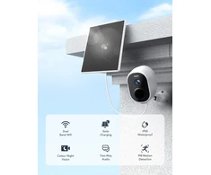 GNCC belaidė lauko Wi-Fi kamera su saulės skydeliu, 4 MP, 5200 mAh, IP65, GW5Pro