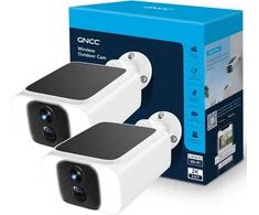GNCC lauko stebėjimo kamera su saulės skydeliu 2K Wi-Fi, 2 vnt., GW20-2