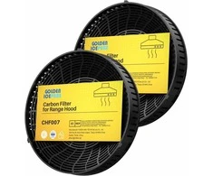 GOLDEN ICEPURE aktyvios anglies filtrai gartraukio okapui, apvalūs, 172 mm skersmens, 2 vnt., GP-CHF007-2PACK