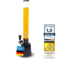 GOODS+GADGETS gėrimų bokštas su čiaupu, 3,5 l talpos, metalo konstrukcija, 85 cm aukščio