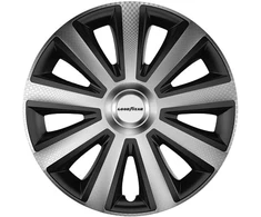 Goodyear automobilio ratų gaubtai Memphis Carbon 16 colių, 4 vnt., juodi ir sidabriniai, 10625