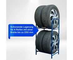 Intertec Goodyear padangų stelažas 4 padangoms, 2 lygiai, 120 kg, 11120
