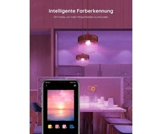 Govee išmaniosios WiFi/Bluetooth LED lemputės E27, 9 W, RGB, 800 lm, 2 vnt., H6008
