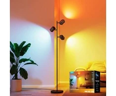 Govee LED grindų lempa su 3 galvutėmis, 157 cm, juoda, H60B2