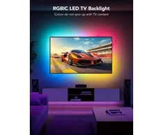Govee LED televizoriaus foninis RGBIC apšvietimas 2.4 m, Wi‑Fi/Bluetooth juosta 40–50" TV, H6167