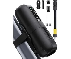 GPUTEK elektrinė dviračio pompa, 150 psi, skaitmeninė, 5200 mAh akumuliatorius, BG02