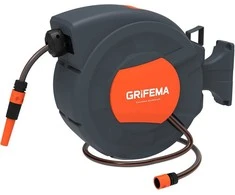 Grifema automatinė laistymo žarnos ritė, 25 m, sieninė, sukiojama 180°, G301-25