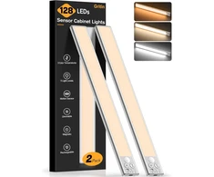 Gritin LED spintos šviestuvų rinkinys su judesio jutikliu, 2500 mAh akumuliatorius, USB-C įkrovimas, G1358