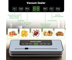 Großcat vakuuminio pakavimo aparatas su 120 W galia, 65 kPa siurbimu ir 50 maišelių, VSEU