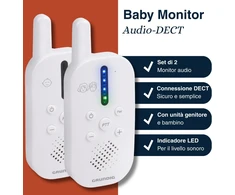 Grundig DECT garso auklė su interkomu, 150 m veikimo nuotolis, balta, B0G5Z23SSH
