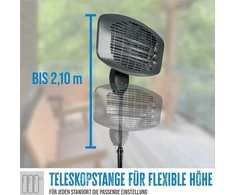 Güde pastatomas infraraudonųjų spindulių šildytuvas, 2000 W, 3 režimai, aukštis 120–210 cm, GIH 2000