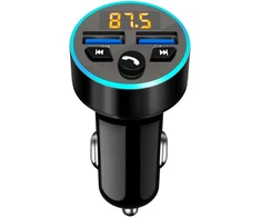 Guniata automobilinis FM siųstuvas Bluetooth su QC3.0 ir dviem USB jungtimis