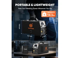 H HZXVOGEN MIG suvirinimo aparatas 185 A, 4 viename, 110/220 V, MIG/MMA/Lift TIG MIG185II