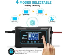 Haisito automobilio akumuliatorių įkroviklis 12 V/24 V 20 A LiFePO4 P20