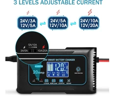 Haisito automobilių akumuliatorių įkroviklis 12 V/24 V, 20 A, LiFePO4 B0FR4V579L