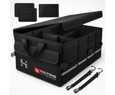 Haltons sulankstomas automobilio bagažinės organizatorius su skyriais, modelis 1
