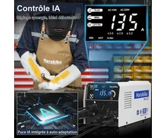 Harukiku 3-in-1 suvirinimo aparatas MIG/MMA/Lift-TIG, 230 V, MIG-135S