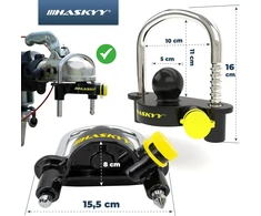 HASKYY priekabos sukabinimo įtaiso spyna 50 mm rutuliniam kabliui AHS-Serie