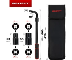 HASKYY teleskopinis ratų raktas 17/19 ir 21/23 mm, 355–530 mm, 12.281.026