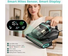 HAUSHOF rankinis čiužinių dulkių siurblys su UV-C lempa, HEPA filtru, 400 W galia, 15 kPa siurbimu, HH24142A