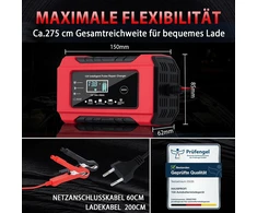 HAUSPROFI automobilio akumuliatorių įkroviklis 12 V 6 A, 4 režimų, RJ-C120501C