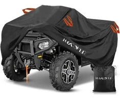 HAYCOVER vandeniui atsparus ATV keturračio uždangalas, juodas, 256 x 110 x 120 cm, XXXL