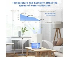Heelay 1200 ml elektrinis tylus oro sausintuvas su automatinio išsijungimo funkcija ir 7 spalvų LED