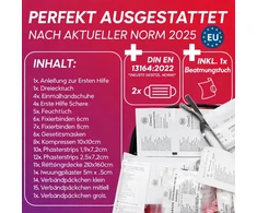 HELDENWERK automobilinė pirmosios pagalbos vaistinėlė pagal DIN 13164:2022, CN1571