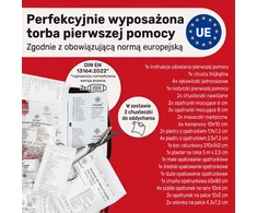 HELDENWERK automobilinis 45 dalių pirmosios pagalbos rinkinys, DIN 13164:2022