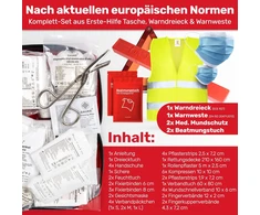 HELDENWERK automobilinis avarinis rinkinys 3 viename su vaistinėle ir trikampiu 1100143