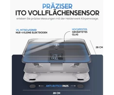 HELDENWERK išmaniosios kūno sudėties svarstyklės su Bluetooth, iki 180 kg