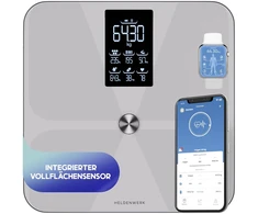 HELDENWERK kūno sudėties svarstyklės su Bluetooth, 180 kg