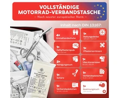 HELDENWERK motociklo pirmosios pagalbos vaistinėlė DIN 13167 Mini CN1501