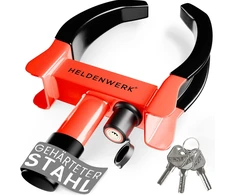 HELDENWERK ratų blokatorius automobiliui ir priekabai, 18–30 cm, 3 raktai, 1100161