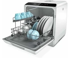 Hermitlux mini staline indaplovė, 43 cm pločio, 4 rinkinių talpa, 175 kWh/metus, balta