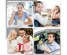 Herrfilk elektrinė pietų dėžutė 1,2 l, 100 W, 12/24/230 V, 304 klasės nerūdijantysis plienas