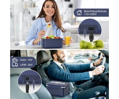Herrfilk elektrinė pietų dėžutė 1,8 l, iki 100 W, 12/24/230 V, B0G2BY4Z27