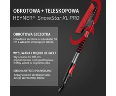 HEYNER teleskopinė automobilinė sniego šluota su ledo grandikliu, 110 cm, 995200