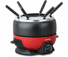 H.Koenig elektrinis fondiu rinkinys 2 l, 800 W, 6 šakutės, reguliuojama temperatūra ALP1800